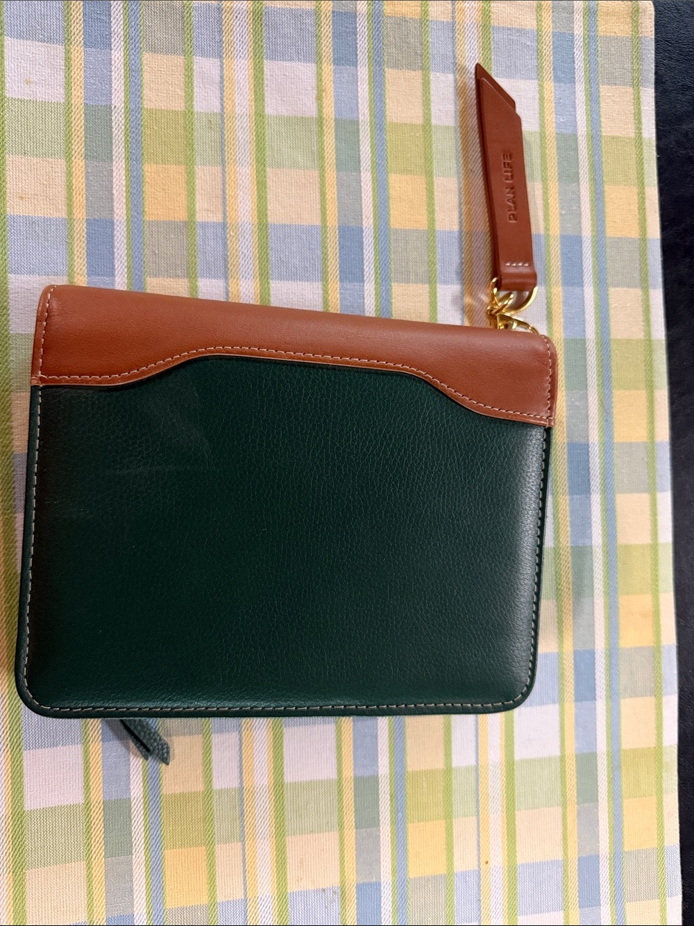 Franklin Covey Compact Planner in Forest Green and Tan
